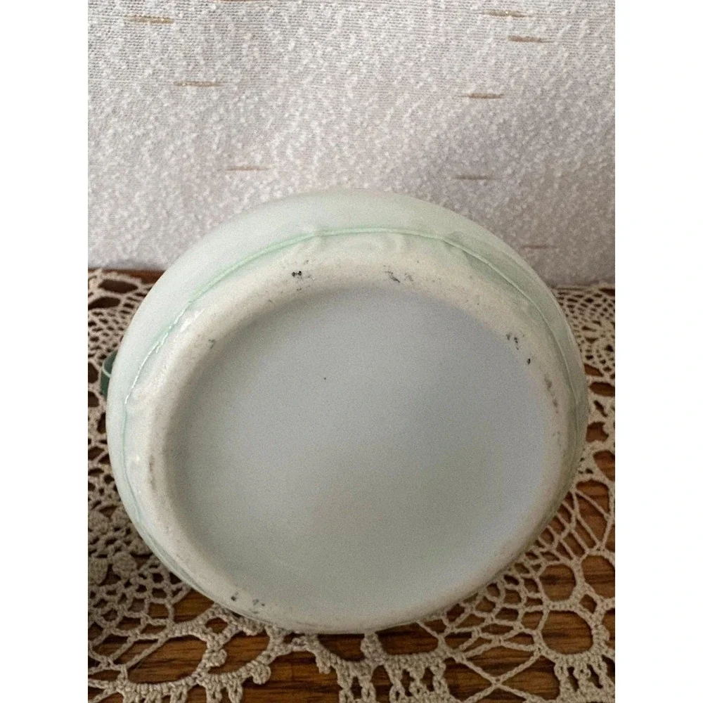Antique Hand Painted Japanese Moriage Covered Sugar Bowl